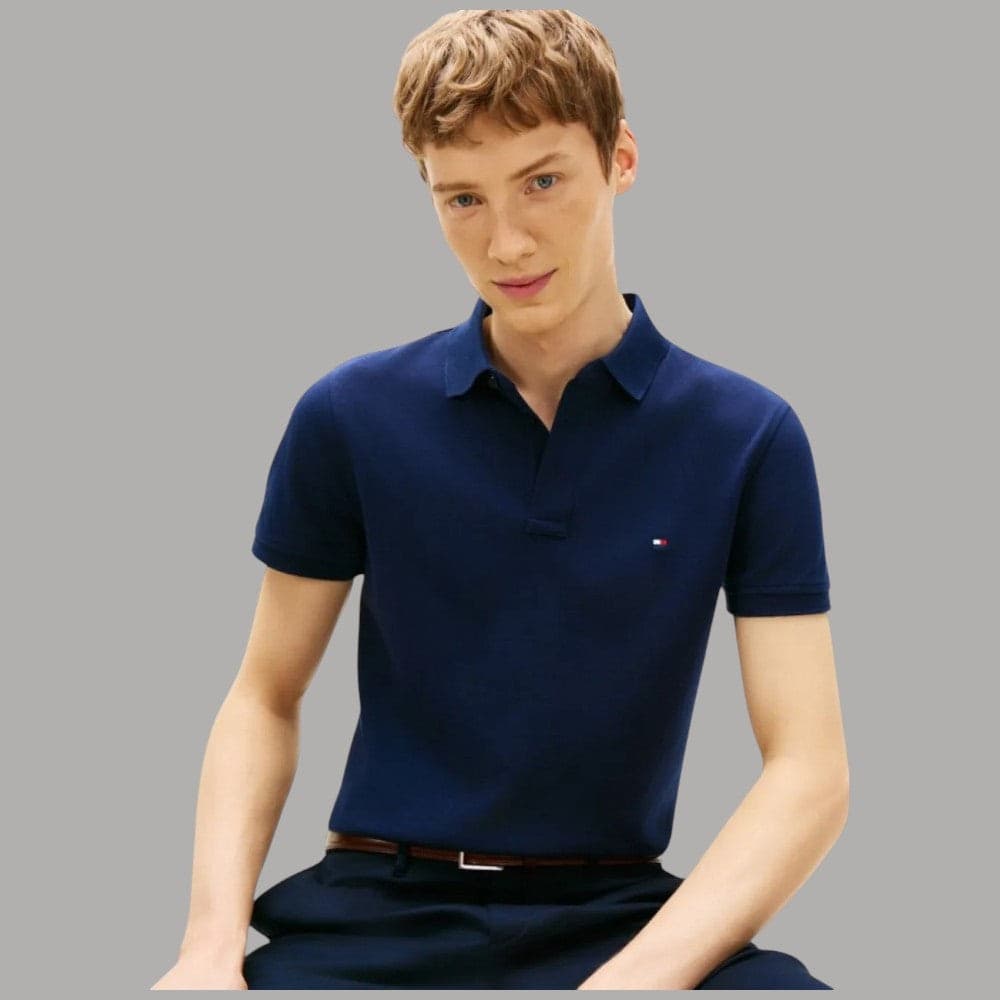 Polo Slim Fit Cotone Bio Tommy Hilfiger con Ricamo Iconico - 7
