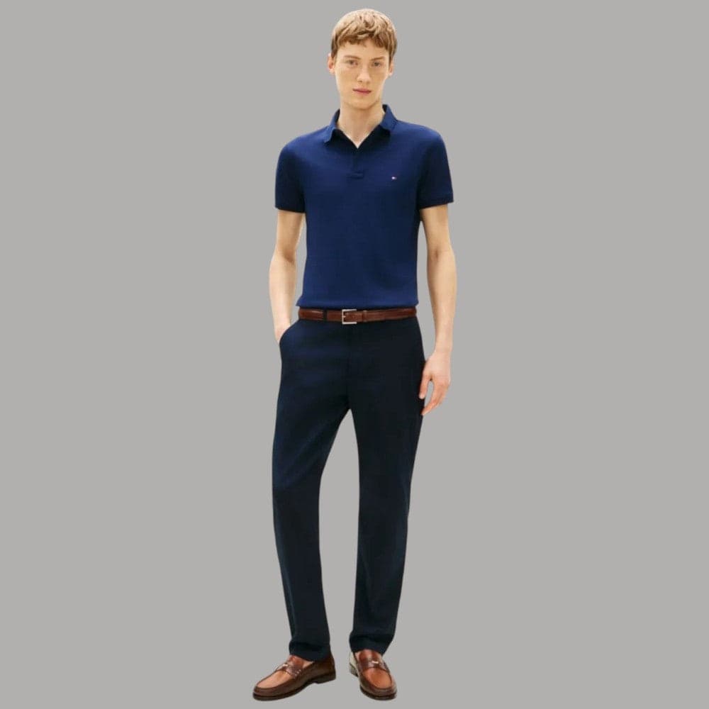 Polo Slim Fit Cotone Bio Tommy Hilfiger con Ricamo Iconico - 8