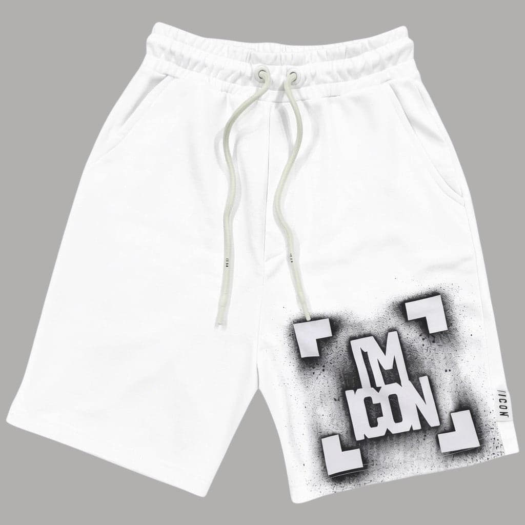 Bermuda Felpa Uomo ICON con Logo Grafico e Tasche Oblique - 3
