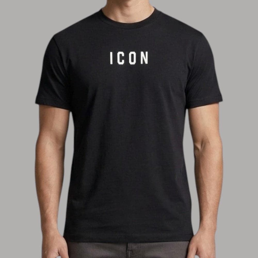 Maglietta ICON Cotone Uomo - Girocollo con Logo Centrale - 6