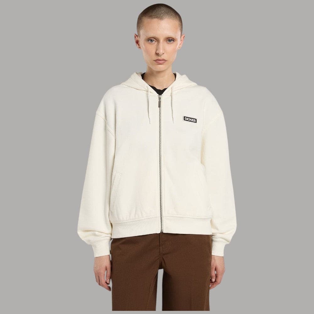 Felpa Dickies Donna Boxy con Zip e Cappuccio, Fleece 390g/m² - 7
