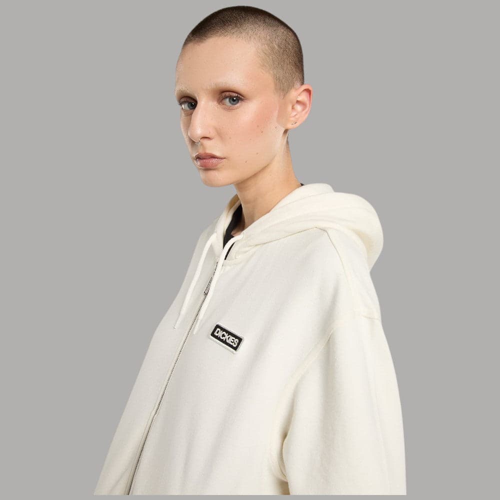 Felpa Dickies Donna Boxy con Zip e Cappuccio, Fleece 390g/m² - 10