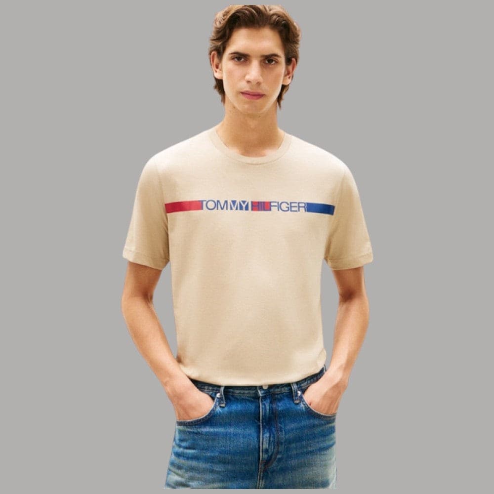 Tommy Hilfiger T-Shirt Cotone Regular Fit Logo Iconico - 1