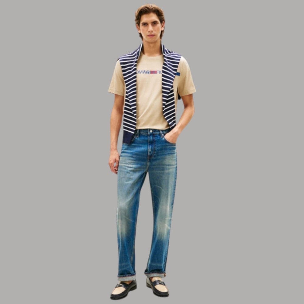 Tommy Hilfiger T-Shirt Cotone Regular Fit Logo Iconico - 3