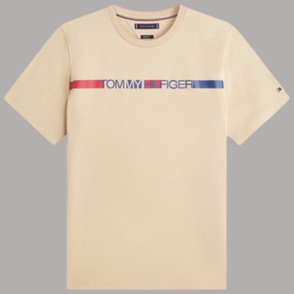 Tommy Hilfiger T-Shirt Cotone Regular Fit Logo Iconico - 5
