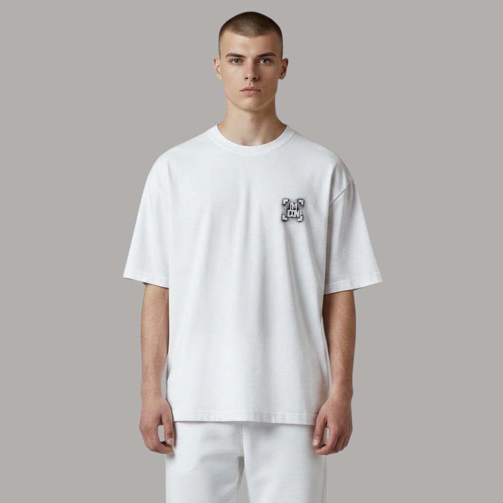 Maglietta Cotone ICON con Logo Anteriore e Maxi Retro - 3