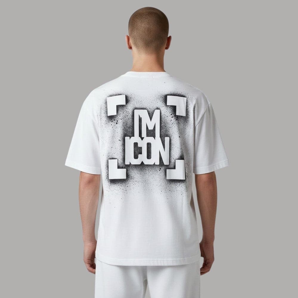 Maglietta Cotone ICON con Logo Anteriore e Maxi Retro - 2