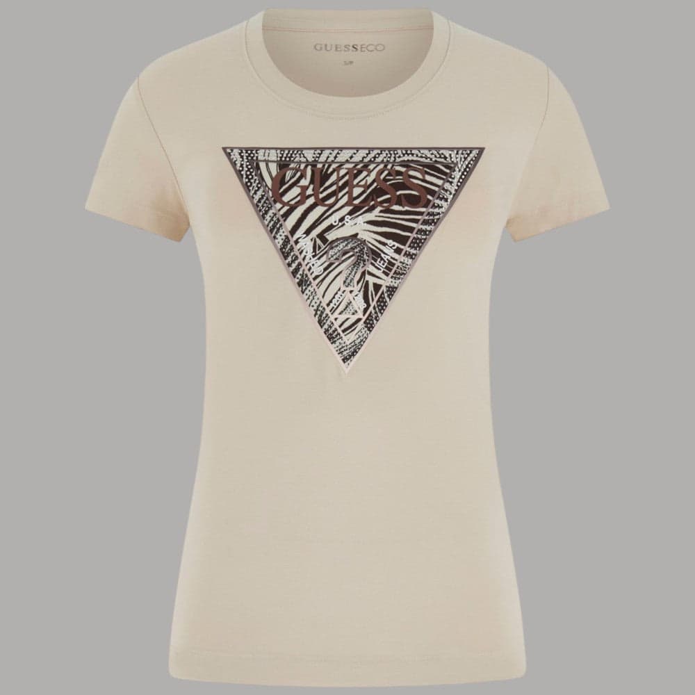 T-shirt Guess Logo Triangolo Zebra Cotone Slim Uomo - 9