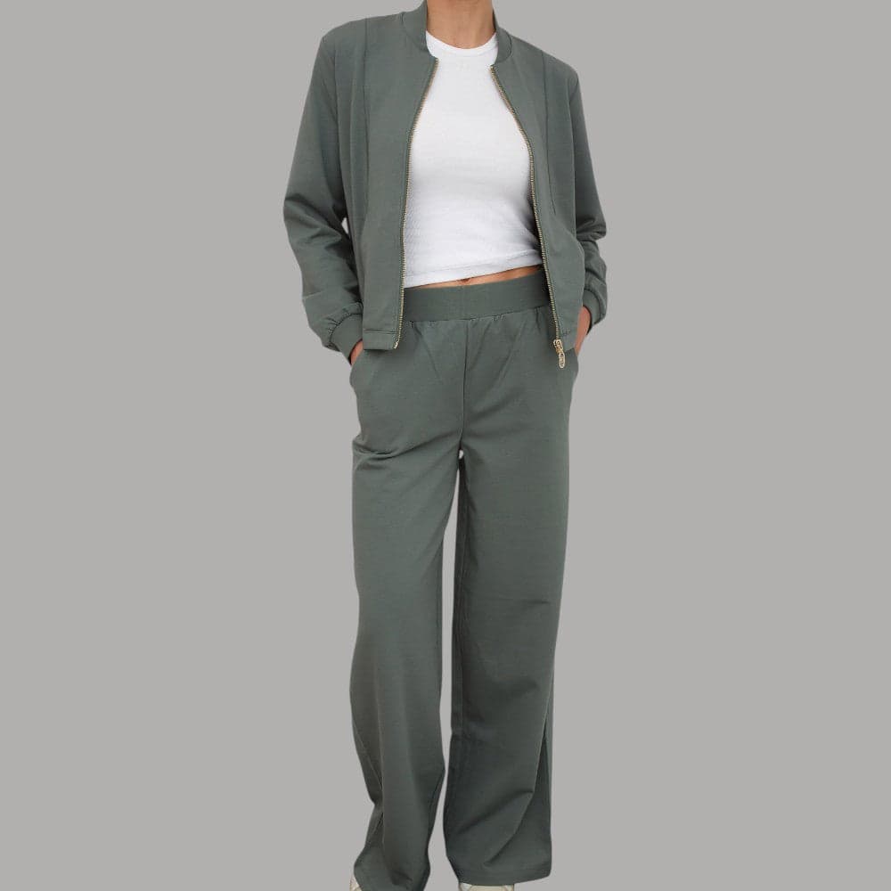 Completo Tuta Relaxed Liu Jo "Better" con Felpa Zip e Pantaloni Flare - 20