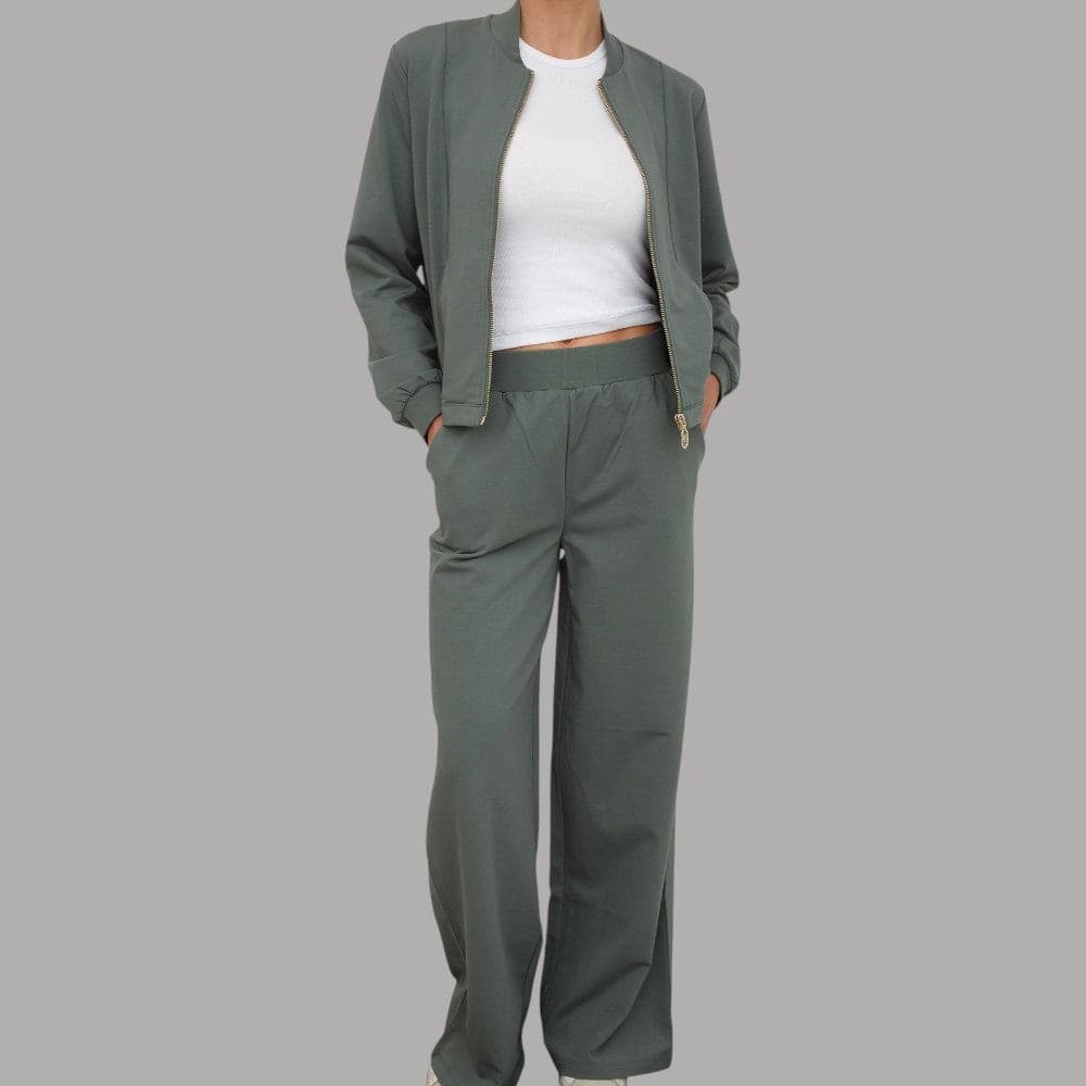 Completo Tuta Relaxed Liu Jo "Better" con Felpa Zip e Pantaloni Flare - 13
