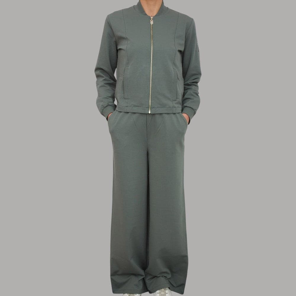 Completo Tuta Relaxed Liu Jo "Better" con Felpa Zip e Pantaloni Flare - 14