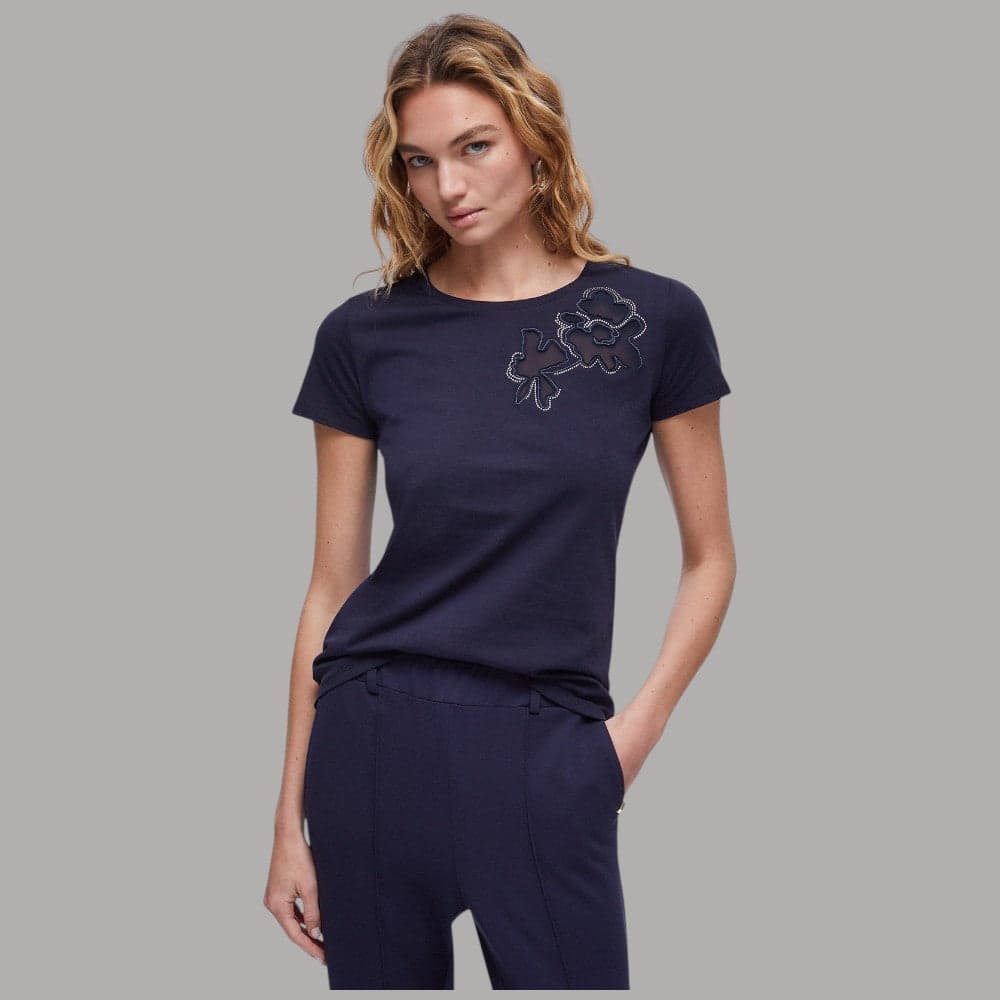 Liu Jo T-shirt Cotone Cut-out Tulle Eleganza Casual - 9