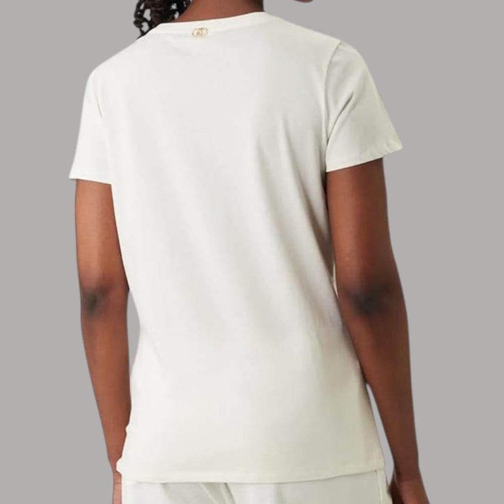 Liu Jo T-shirt Cotone Cut-out Tulle Eleganza Casual - 6