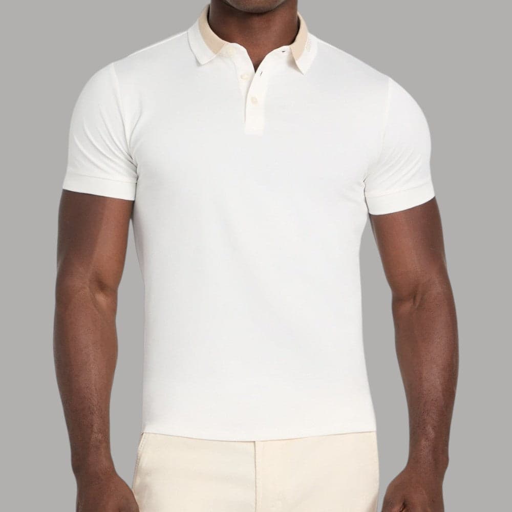 Guess Polo Uomo Slim Fit con Logo e Colletto a Coste - 4