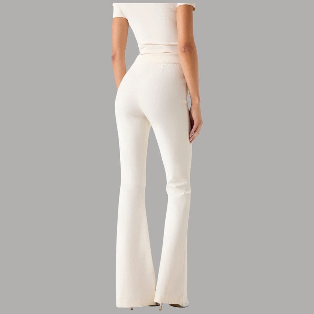 Pantalone Guess Flare Shape Up Evelina Vita Alta Elegante - 3
