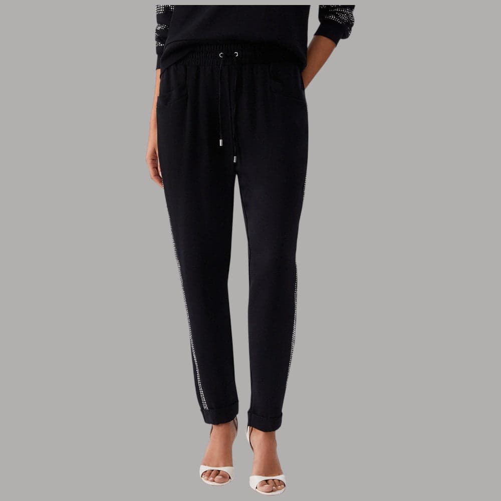 Liu Jo Joggers Donna Eleganti con Strass e Coulisse Elastico - 8