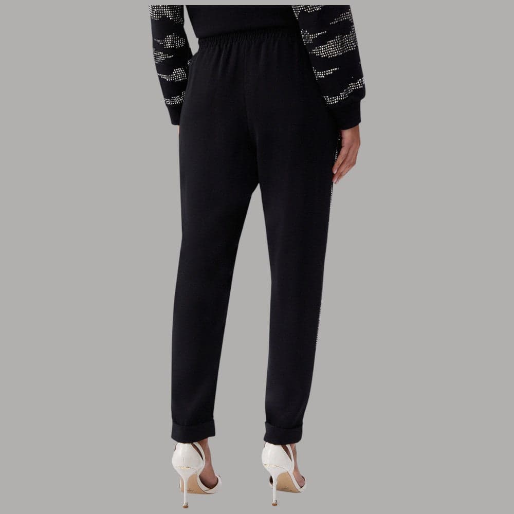 Liu Jo Joggers Donna Eleganti con Strass e Coulisse Elastico - 2