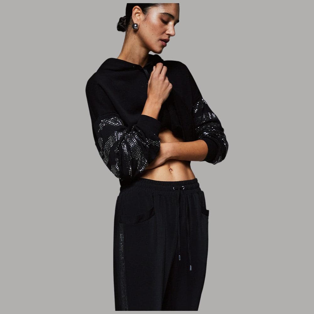 Liu Jo Joggers Donna Eleganti con Strass e Coulisse Elastico - 3
