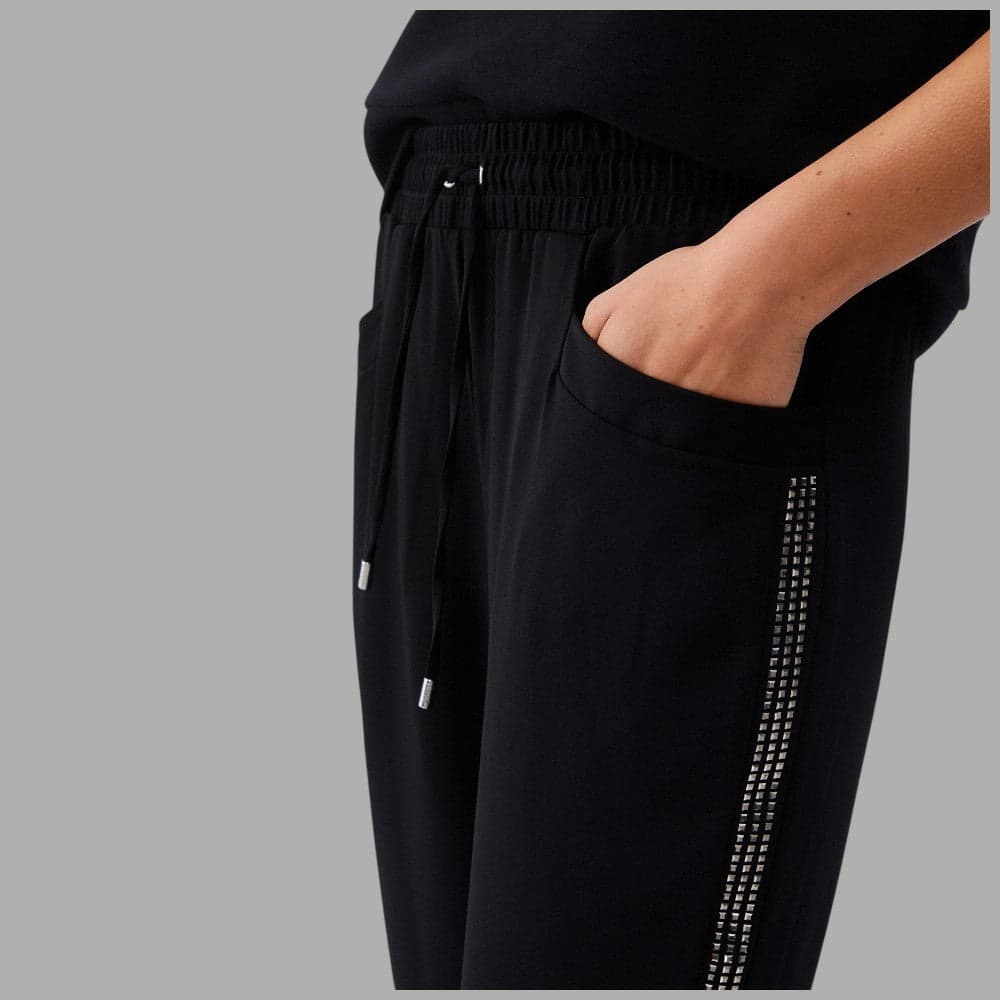 Liu Jo Joggers Donna Eleganti con Strass e Coulisse Elastico - 5