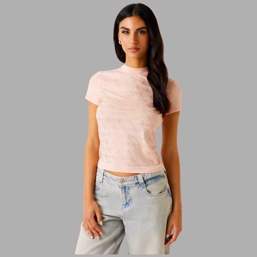 Guess t-shirt cropped logo 4G W4BI26J1314 - 2