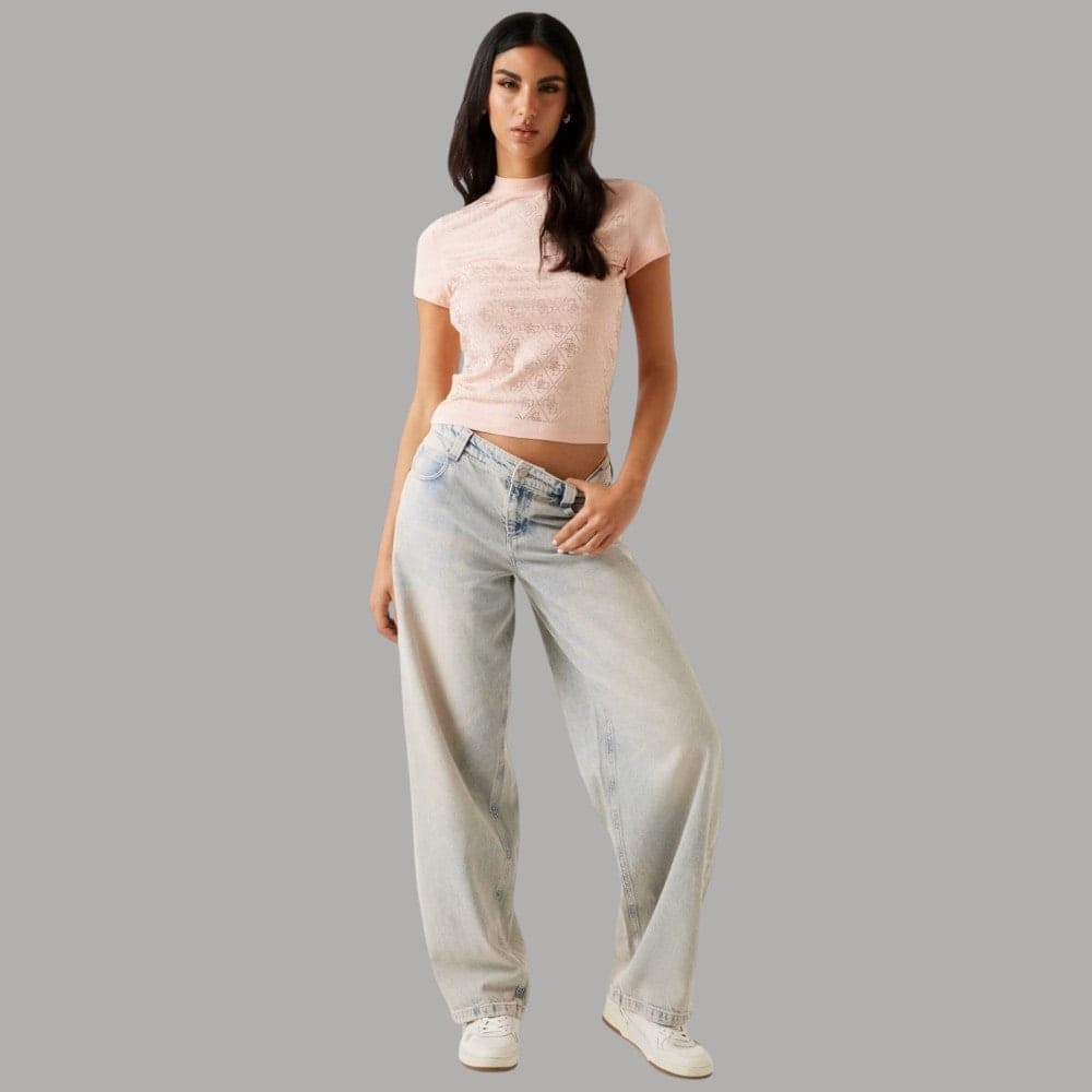 Guess t-shirt cropped logo 4G W4BI26J1314 - 3