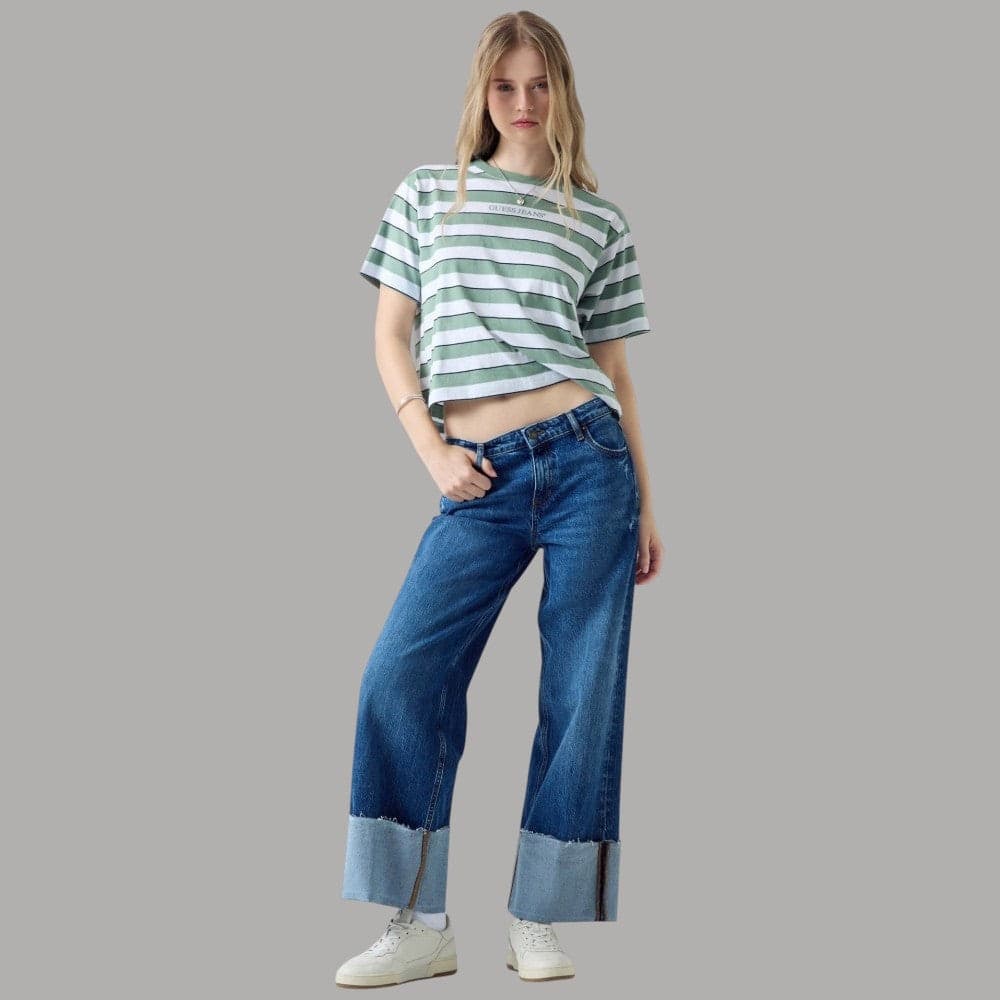 Jeans Guess GJ Risvolto: Stile Casual Chic e Comfort Moderno - 2