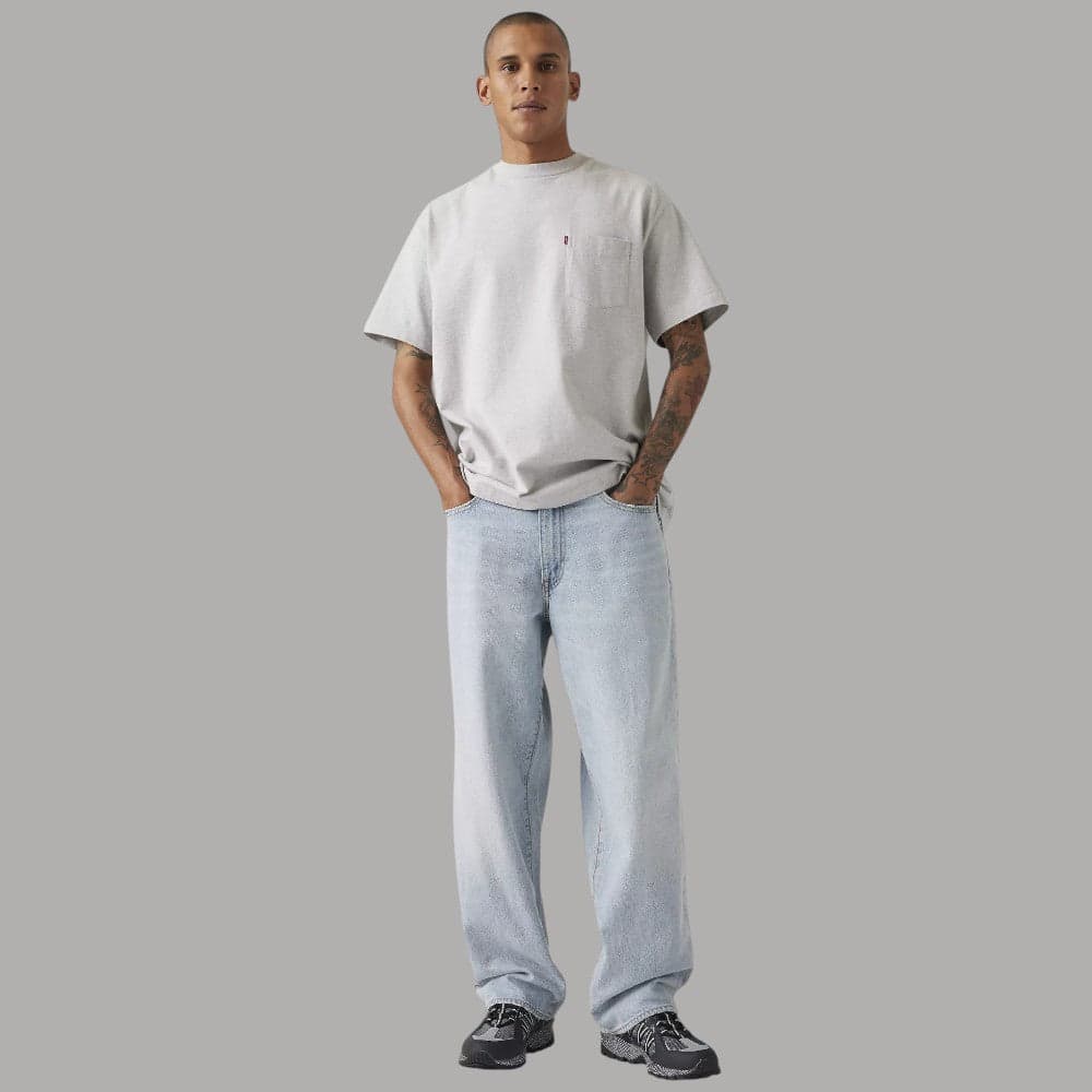 Levis Jeans Baggy 578 Oversize '90 in Denim 100% Cotone - 5
