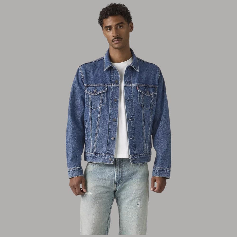 Giacca Jeans Levi's Trucker in Denim Originale 100% Cotone - 7