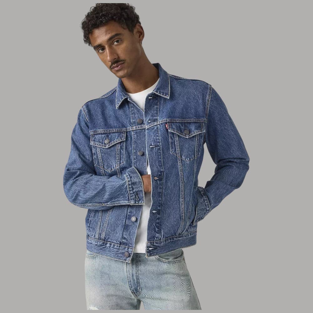 Giacca Jeans Levi's Trucker in Denim Originale 100% Cotone - 4