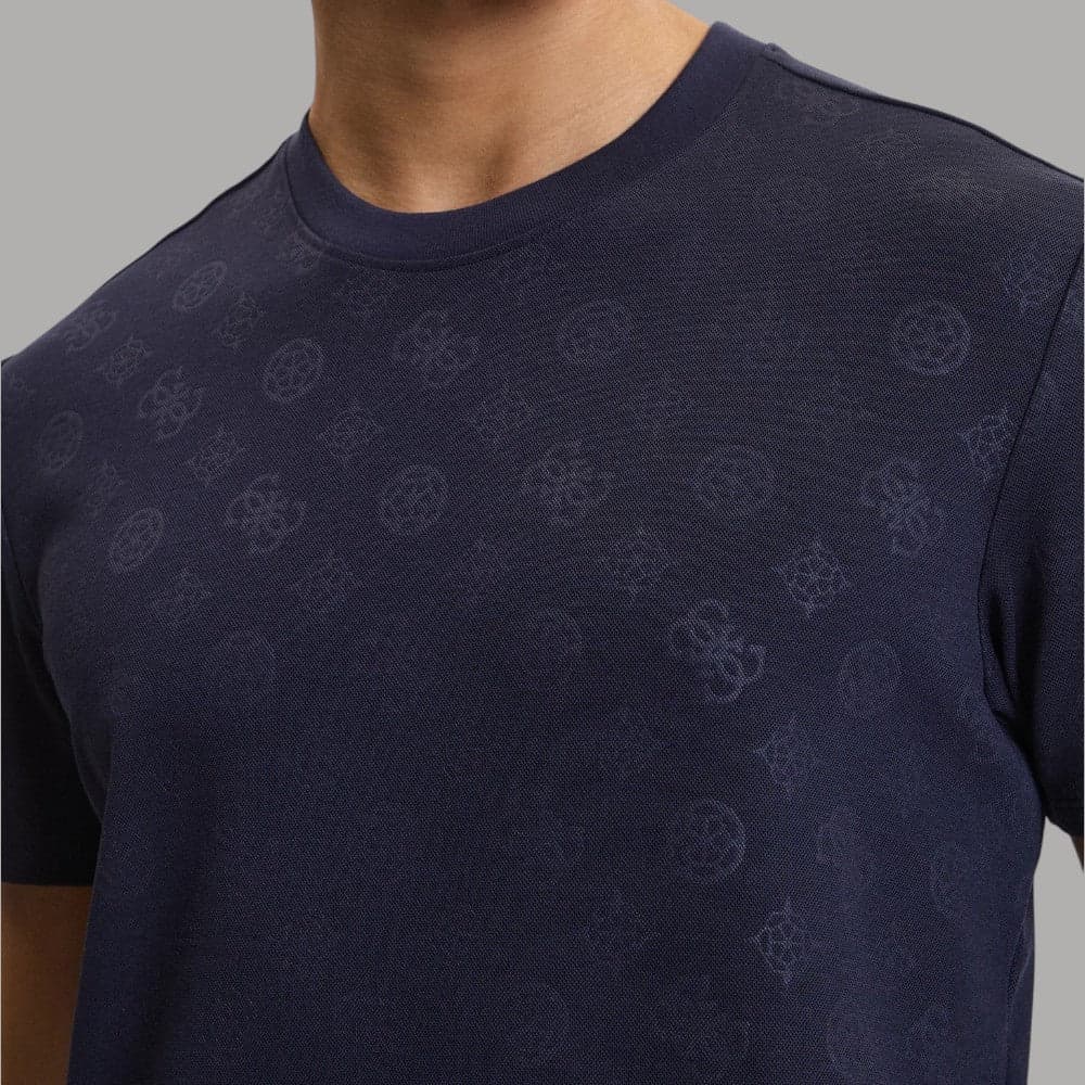 Maglia Uomo Guess Logo Rilievo, Maniche Corte Casual - 2
