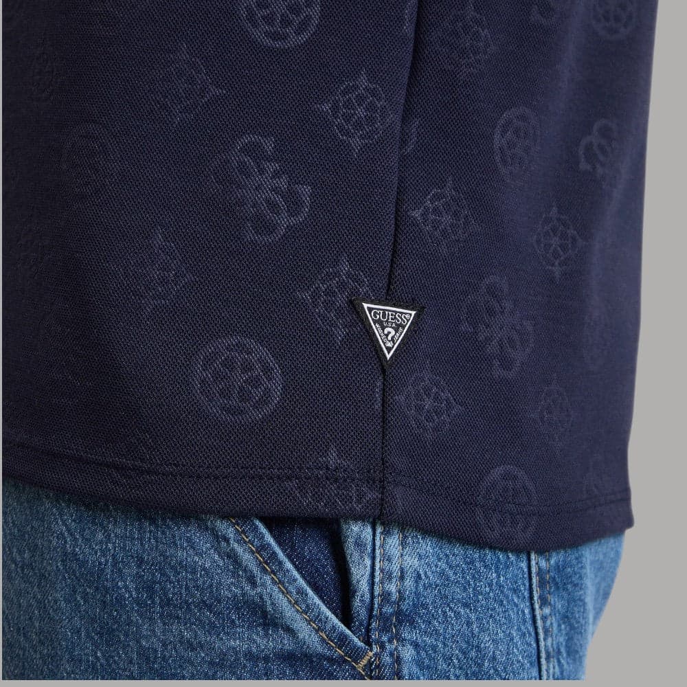 Maglia Uomo Guess Logo Rilievo, Maniche Corte Casual - 3