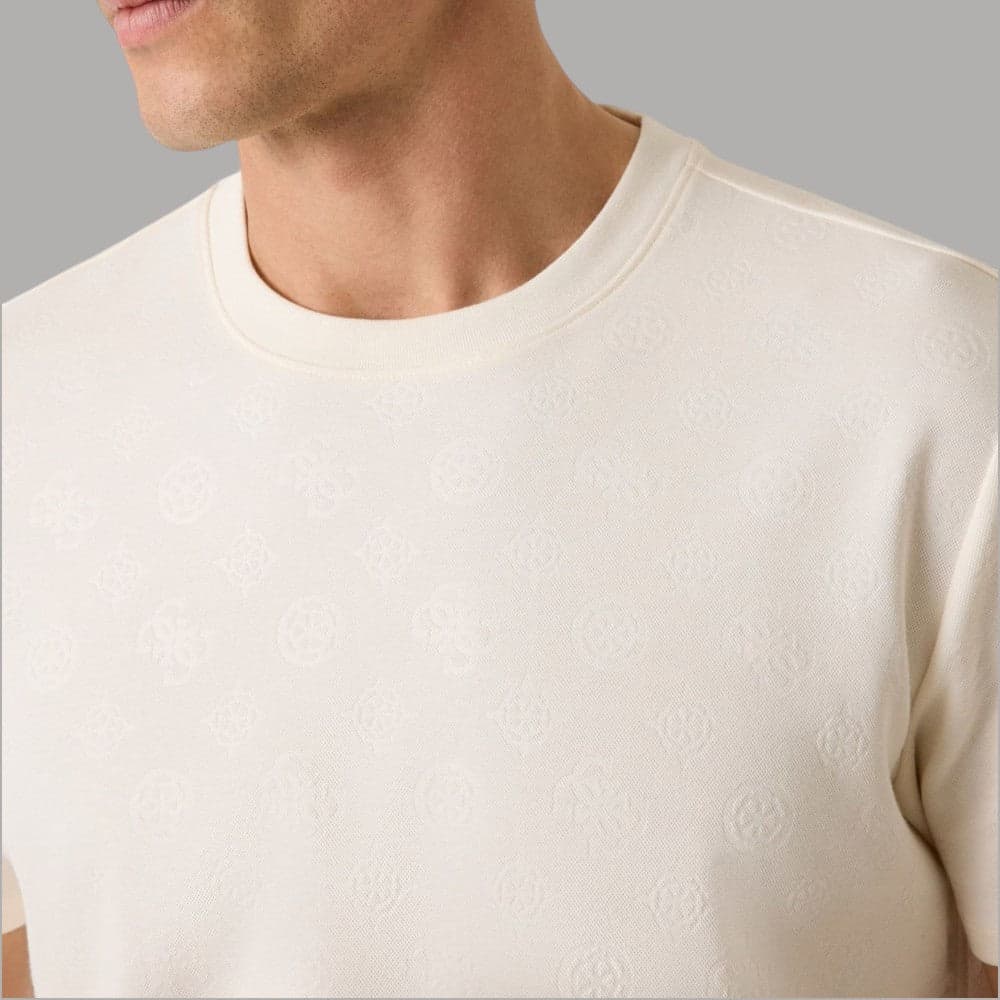 Maglia Uomo Guess Logo Rilievo, Maniche Corte Casual - 6