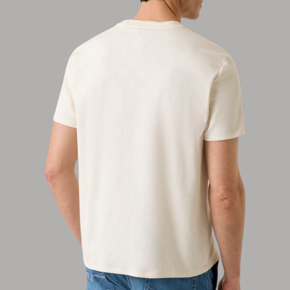 Maglia Uomo Guess Logo Rilievo, Maniche Corte Casual - 7
