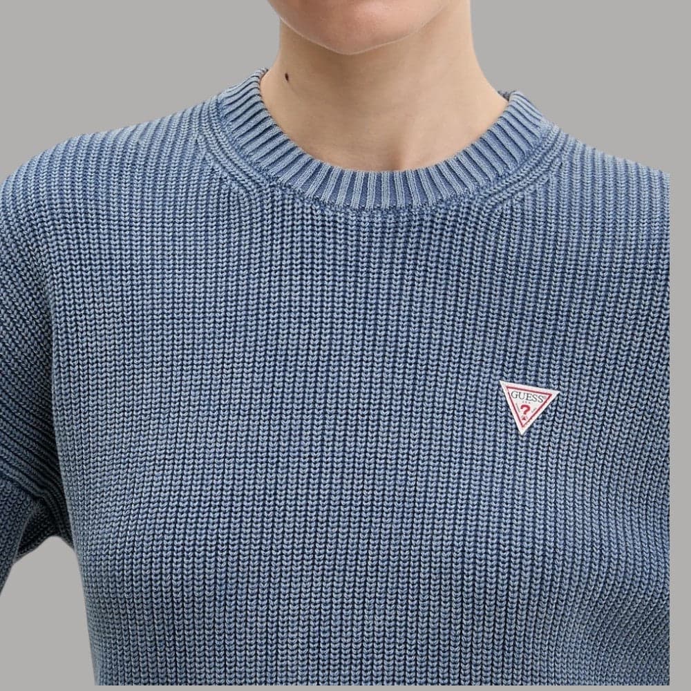 Pullover Guess GJ Donna a Costine con Logo Triangolo Piccolo - 2