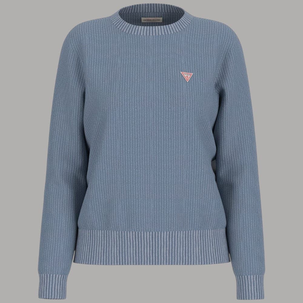 Pullover Guess GJ Donna a Costine con Logo Triangolo Piccolo - 5
