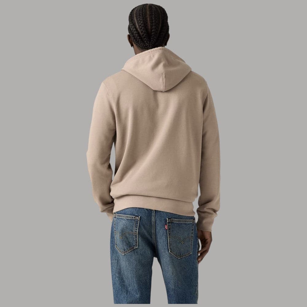 Felpa Levi's con Zip e Cappuccio Interno Garzato 100% Cotone - 2