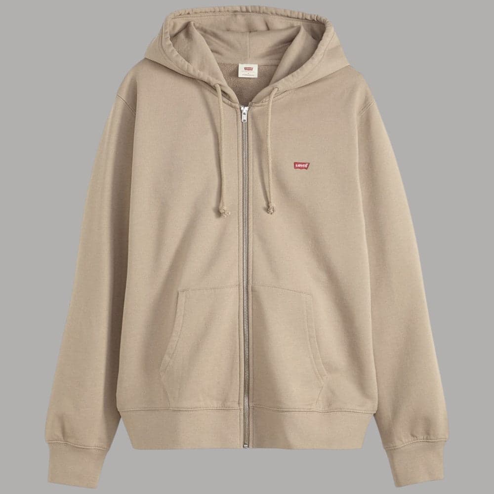 Felpa Levi's con Zip e Cappuccio Interno Garzato 100% Cotone - 4