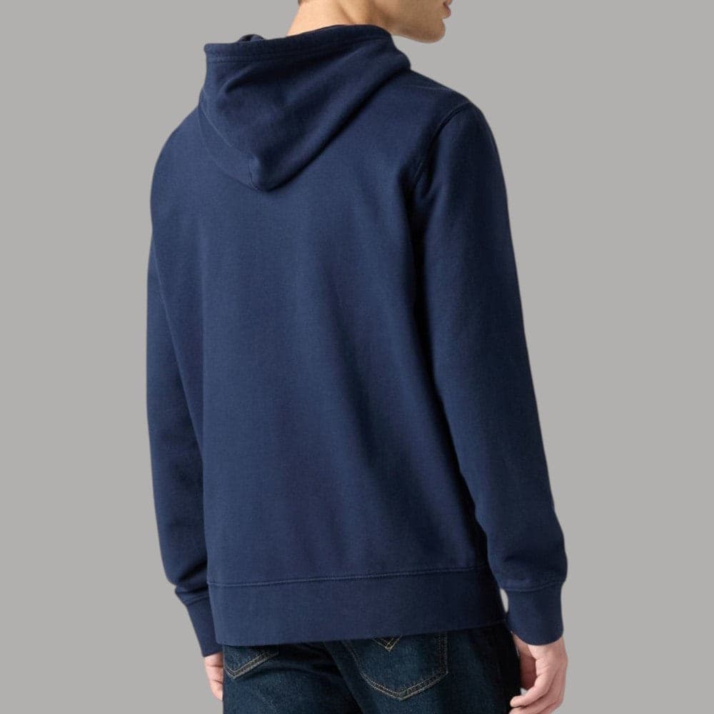 Felpa Levi's con Zip e Cappuccio Interno Garzato 100% Cotone - 7