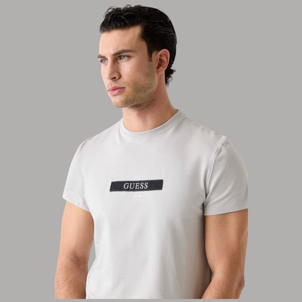 Maglietta Slim Uomo Guess con Logo in Cotone Elasticizzato - 4