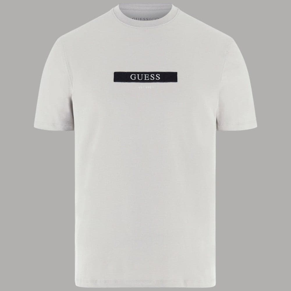 Maglietta Slim Uomo Guess con Logo in Cotone Elasticizzato - 5