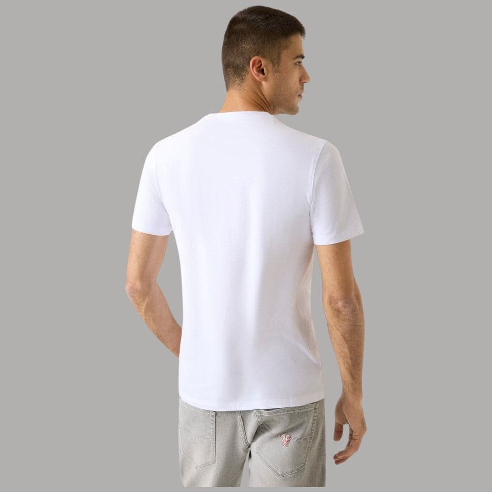 Maglietta Slim Uomo Guess con Logo in Cotone Elasticizzato - 8
