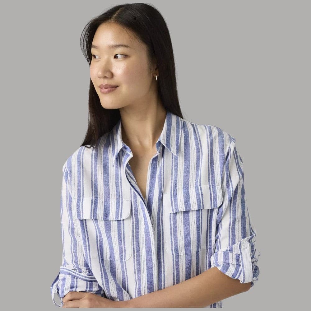Camicia Levi's Donna Righe Lino Cotone Elaine Utility - 2