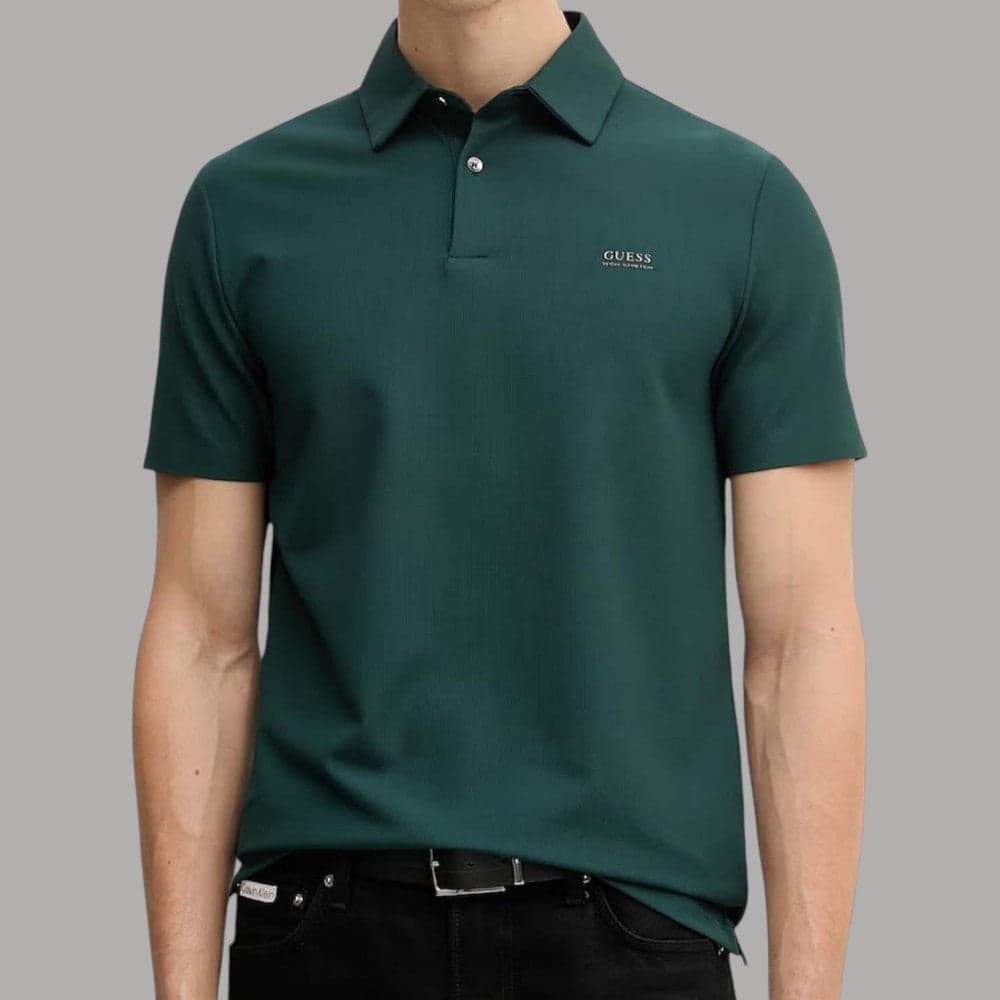 Polo Guess Slim Tech Stretch con Logo, Comfort e Stile - 9