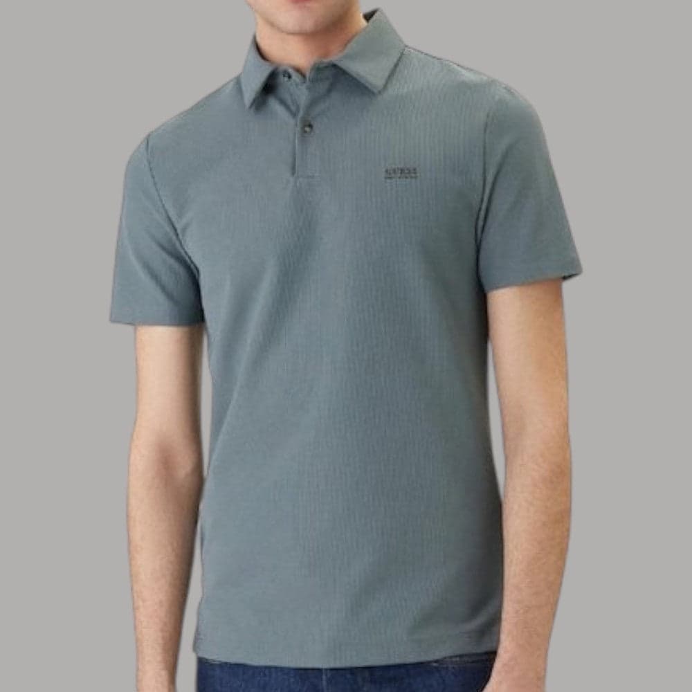Polo Guess Slim Tech Stretch con Logo, Comfort e Stile - 8