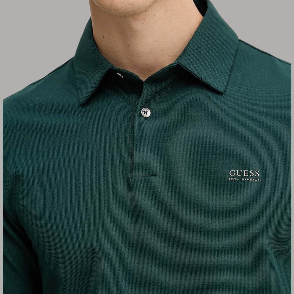 Polo Guess Slim Tech Stretch con Logo, Comfort e Stile - 3