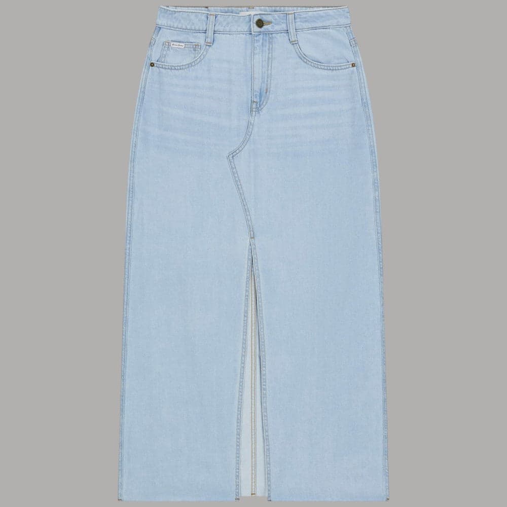 Gonna Lunga Guess GJ in Jeans, Vita Alta con Spacco Frontale - 5