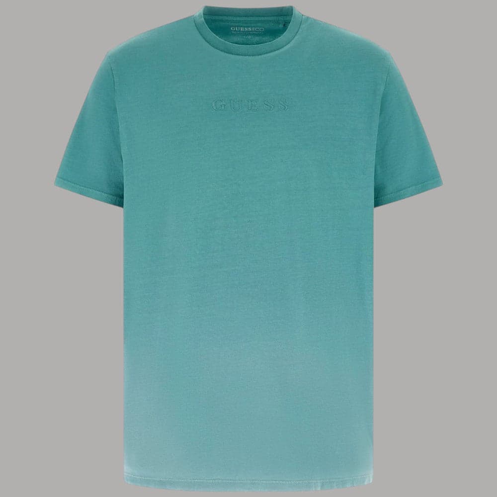 T-shirt Guess Cotone Gradient Logo Ricamato Regular Fit - 9