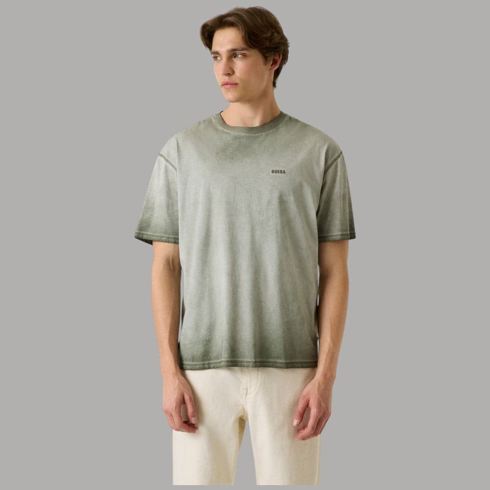 Guess T-shirt Cotone Uomo Vintage Regular Logo Ricamato - 6