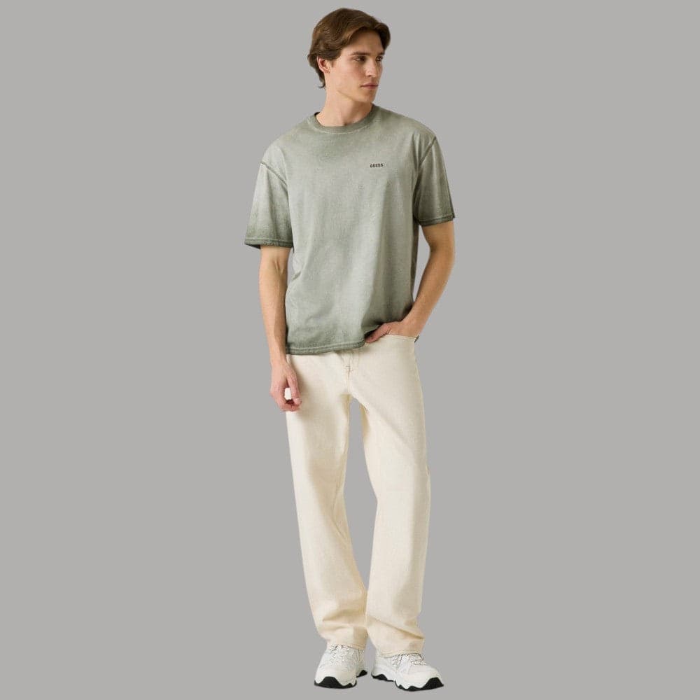 Guess T-shirt Cotone Uomo Vintage Regular Logo Ricamato - 2