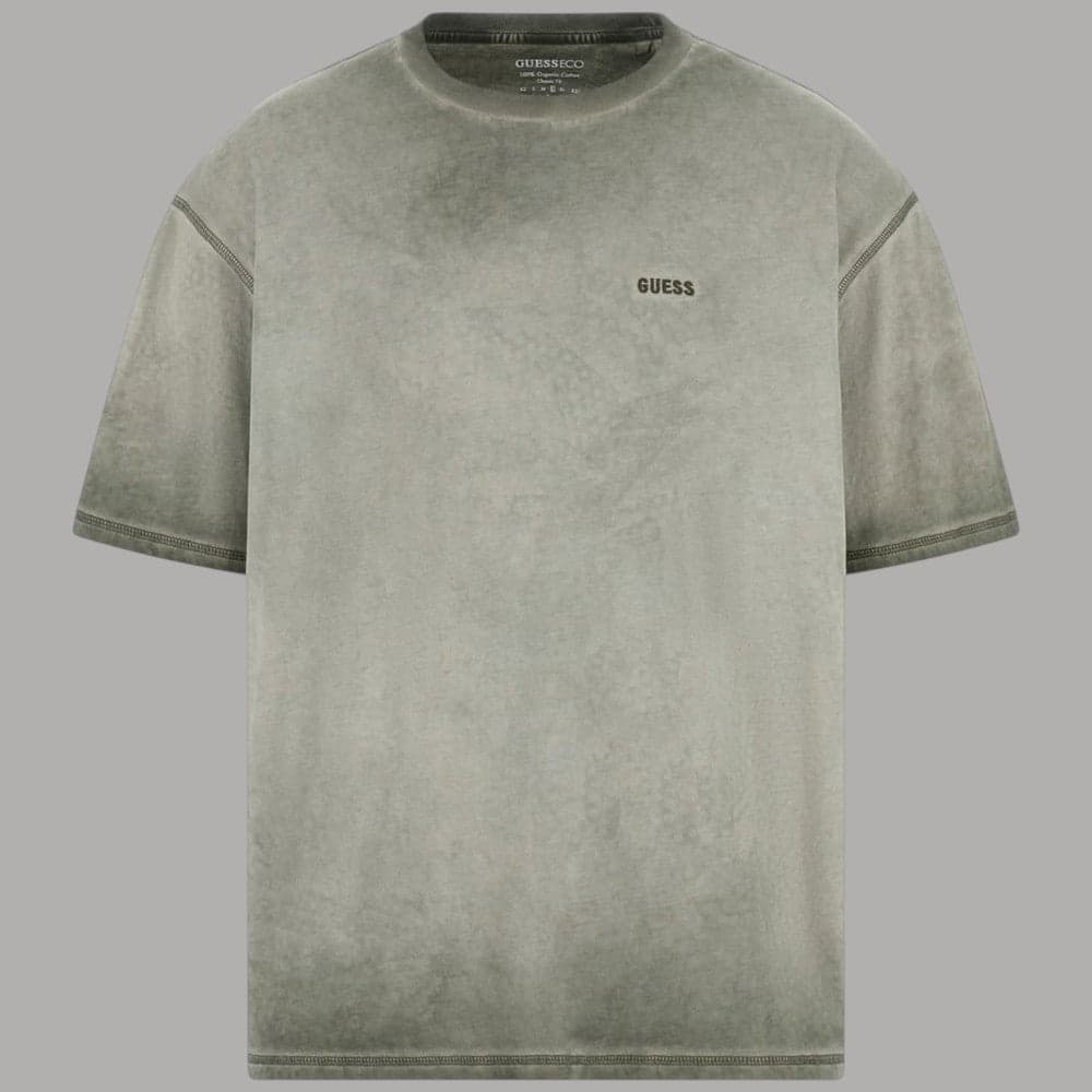 Guess T-shirt Cotone Uomo Vintage Regular Logo Ricamato - 5